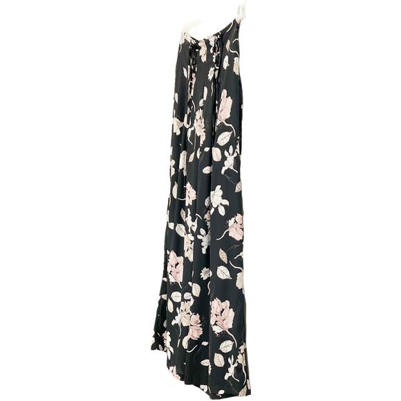 NWT Lost + Wander Mojo Floral Wide Leg Pants Black Pink Small - Picture 10 of 10